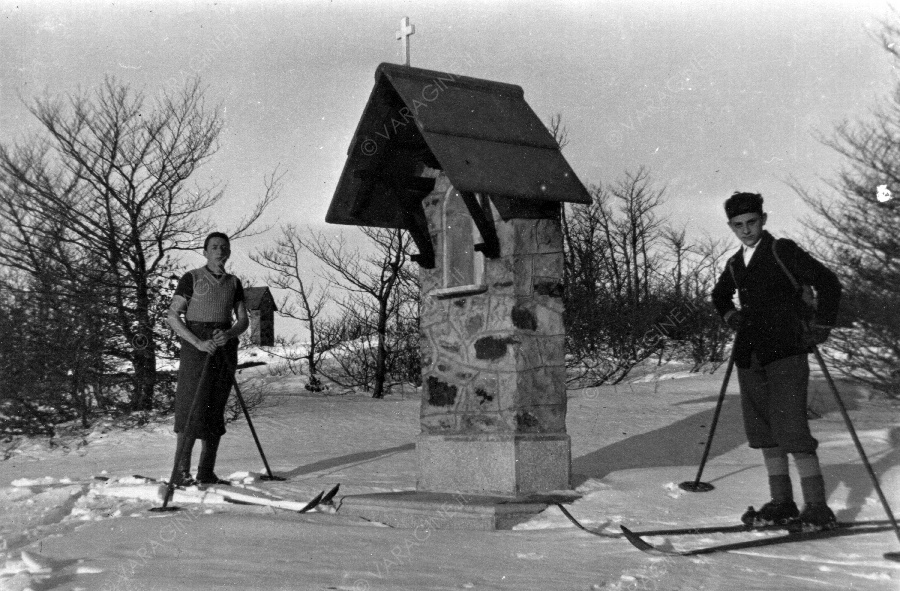 Giovanni e Piero Giusto sugli sci