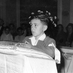 1956 - Prima comunione di Berto Carattino