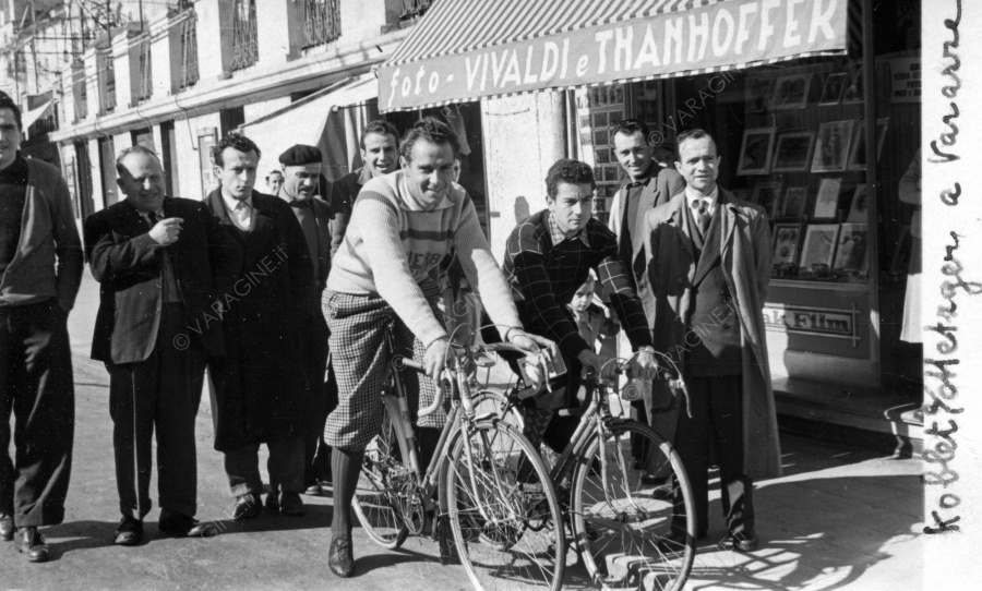 Hugo Koblet e un altro ciclista